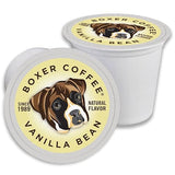 Boxer Coffee Vanilla Naturally Flavored Pods compatible with Keurig K-Cup, 48 count