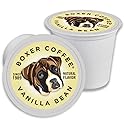 Boxer Coffee Vanilla Naturally Flavored Pods compatible with Keurig K-Cup, 48 count