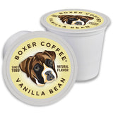 Boxer Coffee Vanilla Naturally Flavored Pods compatible with Keurig K-Cup, 48 count