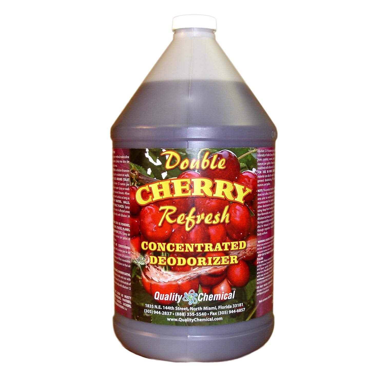 Double Cherry Refresh - Concentrated yet economical deodorant for the removal of unpleasant odors / 1 gallon (128 oz.)