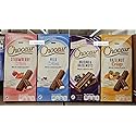 Choceur Milk Chocolate Bars Milk Crème, Milk Hazelnut Crisp, Raisin & Nut, Strawberry Yogurt Smooth Creamy European Chocolate 7.1oz 200g (Four Bars)