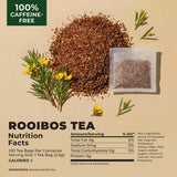Rooibos Tea Bags (100 Bags) - Caffeine Free Redbush Herbal Tea for Everyday Comfort & Relaxation - After-Meal Comfort, Low In Tannins - Pure