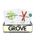 Simply Gum Natural Spearmint + Cinnamon 15 pc each Bundle with Dental Floss Picks Dental 40pc - Natural Gum Chewing & Fresh Breath Essentials - Ideal