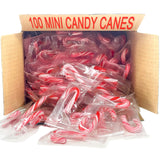 Peppermint Mini Candy Canes (100 Individually Wrapped Candies) Bulk Christmas Candy | Bundled With Free SameDay Shippers FUN Sticker