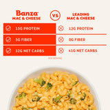 Banza Deluxe Elbows Mac and Cheese with Creamy Cheddar - High Protein, Gluten Free, and Lower Carb Deluxe Protein Mac and Cheese 11.0oz