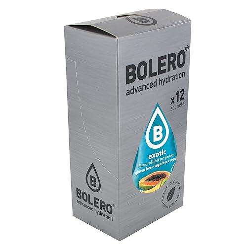 Bolero- Sugar Free Drink Mix Packets Exotic Fruit Flavors | Powdered Flavored Water Packets | 36 Small Sachet On The Go Packets