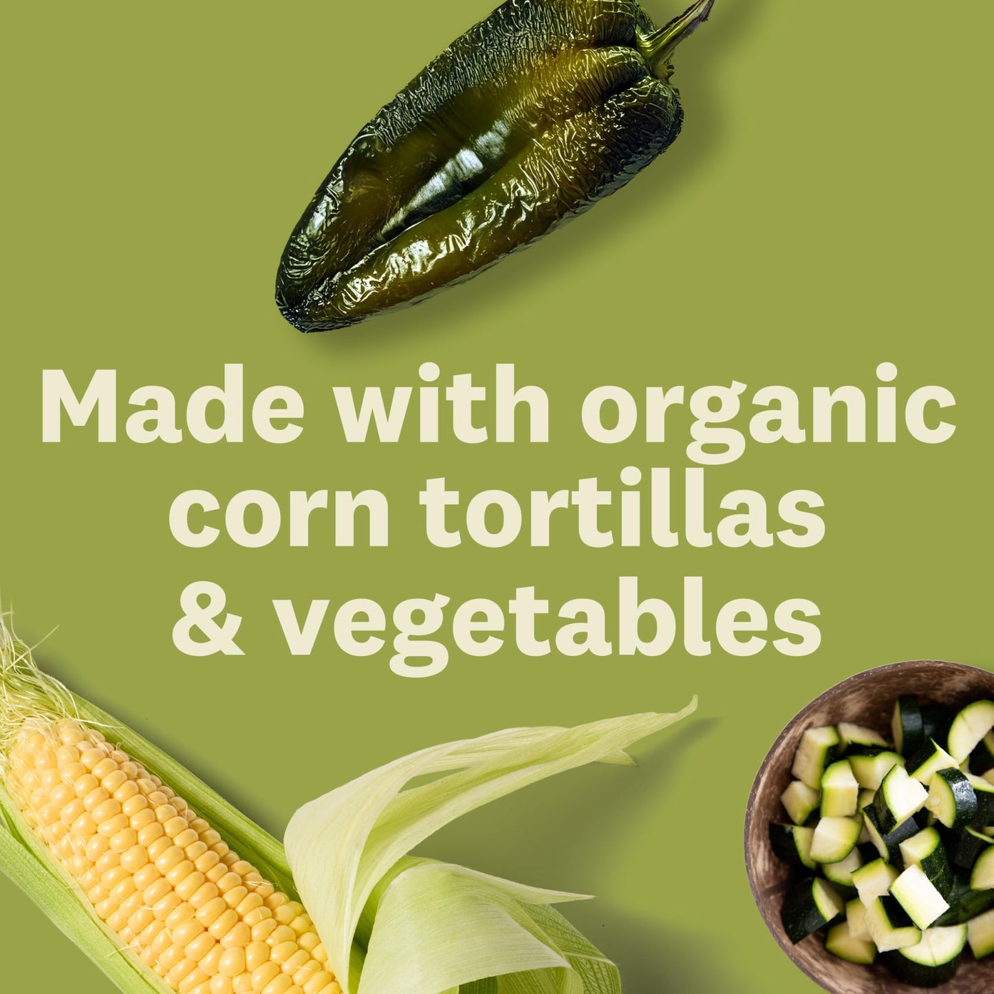 Amy's Frozen Meal, Roasted Poblano Enchilada, Made With Organic Corn and Vegetables, Gluten Free Microwave Meal, 9.1 Oz