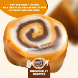 CHOCOLATE ROLLS Caramel Candy 1 lb - Bulk, Soft & Chewy, Individually Wrapped, Retro Candies