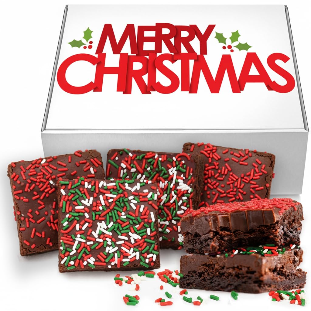 Christmas Brownies | Happy Holiday 8 pack