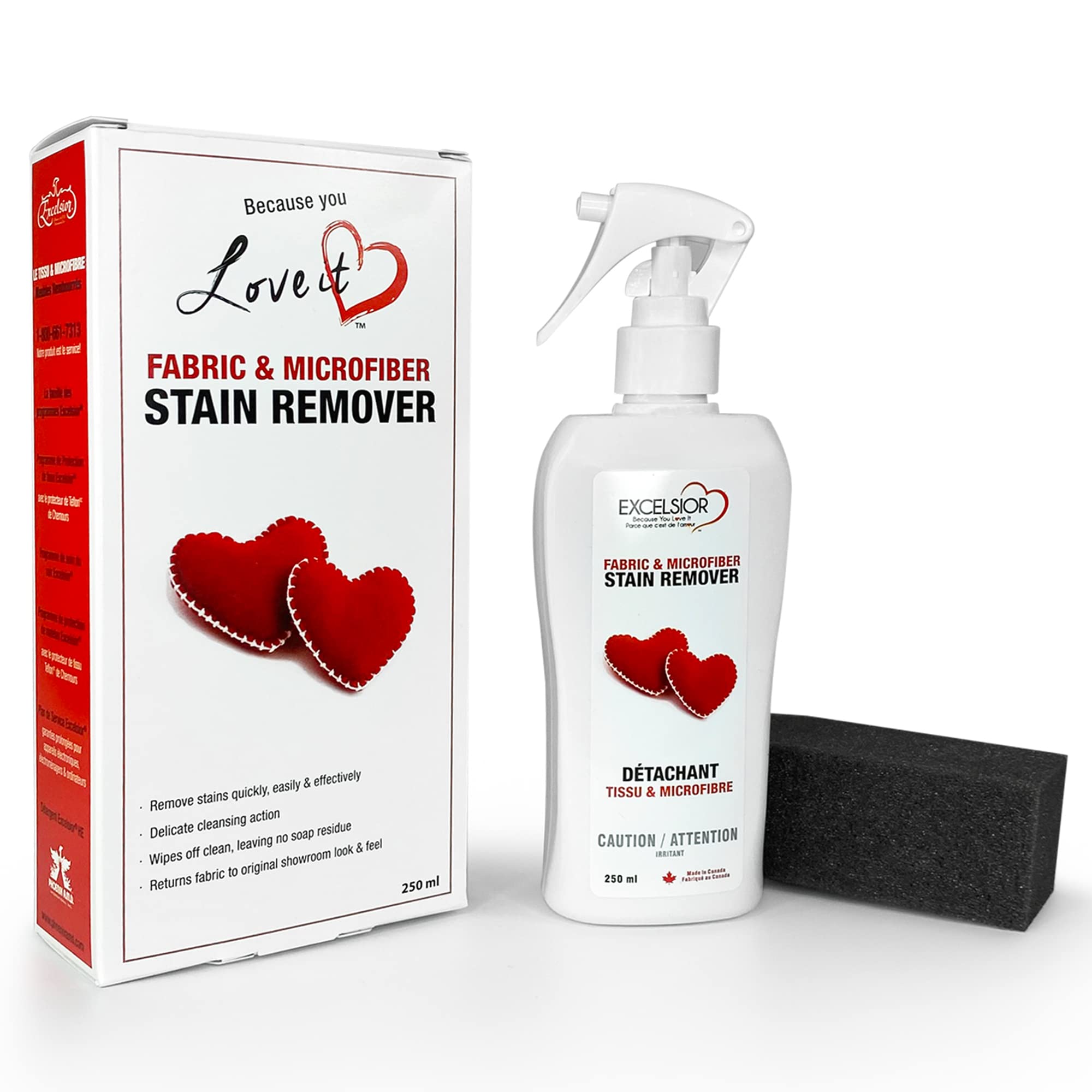 Excelsior Fabric & Microfiber Stain Remover - Cleaning Kit