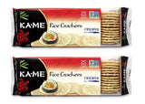 KA-ME Original Rice Crackers 3.5 oz, Authentic Asian Ingredients, Certified Gluten-Free, No Artificial Flavors/Colors, Non GMO - (2 Pack)