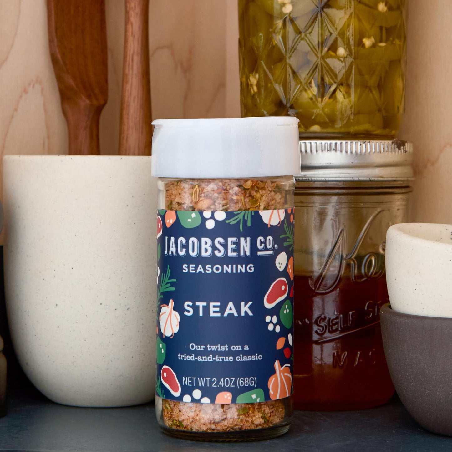 Jacobsen Salt Co. Seasoning Variety Pack - Sea Salt Soy-Free, Non-GMO, Gourmet Seasonings and Spices for Cooking, Made in USA, Real Salt Flakes