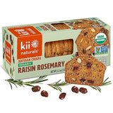 Kii Naturals Organic Artisan Crisps, Healthy Snack Crackers for Cheese & Charcuterie Boards; Non-GMO, USDA Organic, Kosher, No Preservatives - Raisin