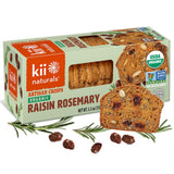 Kii Naturals Organic Artisan Crisps, Healthy Snack Crackers for Cheese & Charcuterie Boards; Non-GMO, USDA Organic, Kosher, No Preservatives - Raisin