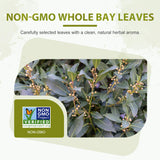Soeos Bay Leaves, 2oz (57g), Whole Dried Bay Leaf, Non-GMO Verified, Laurel Herbs for Cooking, Soups, Stews, Sauces, Seasoning
