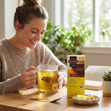 Farmer Brothers Lively Lemon Herbal Tea, 25 Bags - Naturally Caffeine-Free Citrus Herbal Tea with Bold Lemon Flavor, Relaxing Wellness Tea for Hot Tea