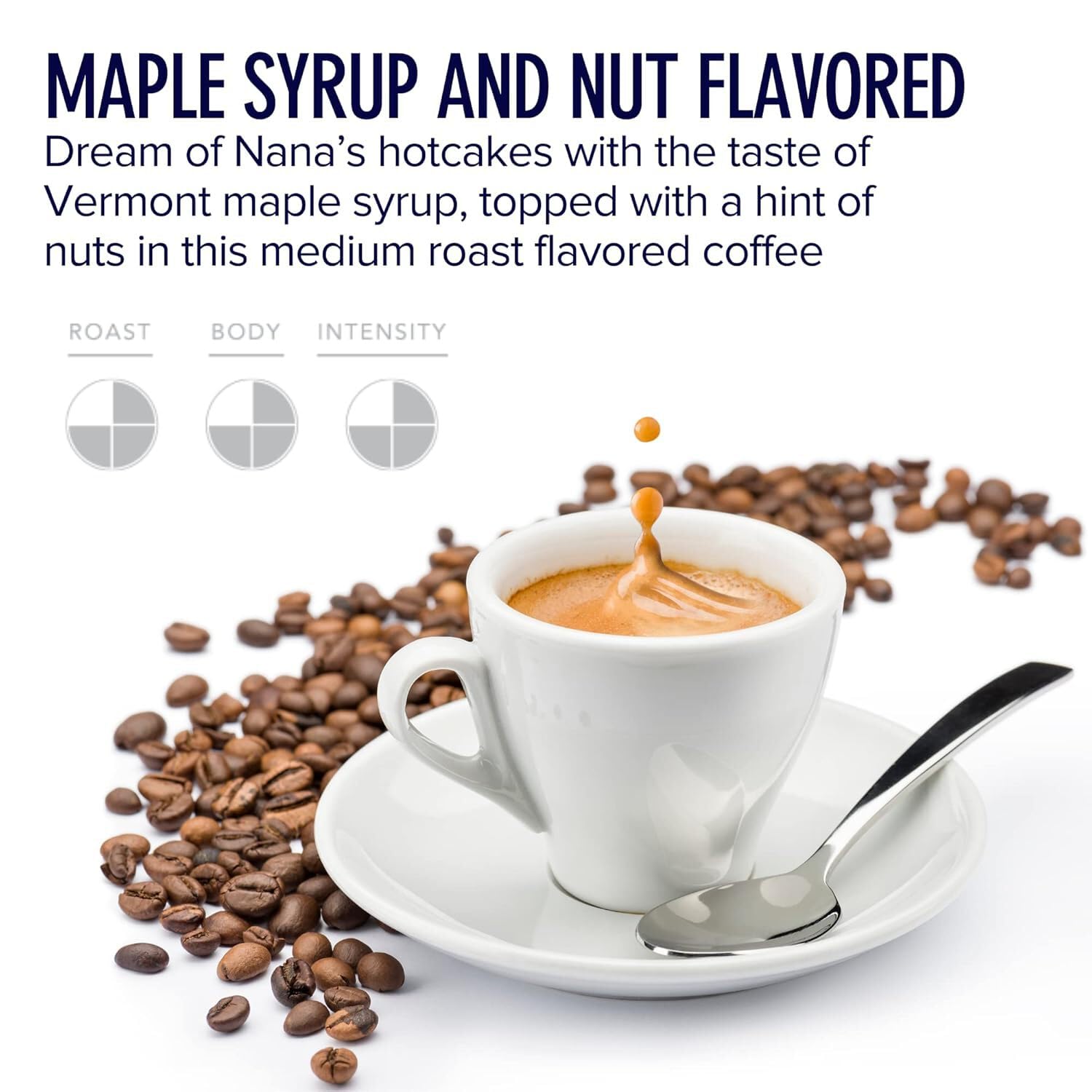 Ellis Coffee - Nana’s Hotcake Crunch - Single Serve Coffee Pods - For Use in Most K-cups and Keurig 2.0 Brewers - 24 Coffee Pods