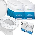 Toilet Seat Covers Disposable Flushable - Regular Size (16x19”) - Travel Size Individually Wrapped, Soft & Strong, Pocket Size, for Public Restrooms