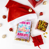 Kiss My Axolotl Trail Mix - Gourmet Snacks for Womens Gifts - Teen Stocking Stuffers Funny White Elephant Gifts USA