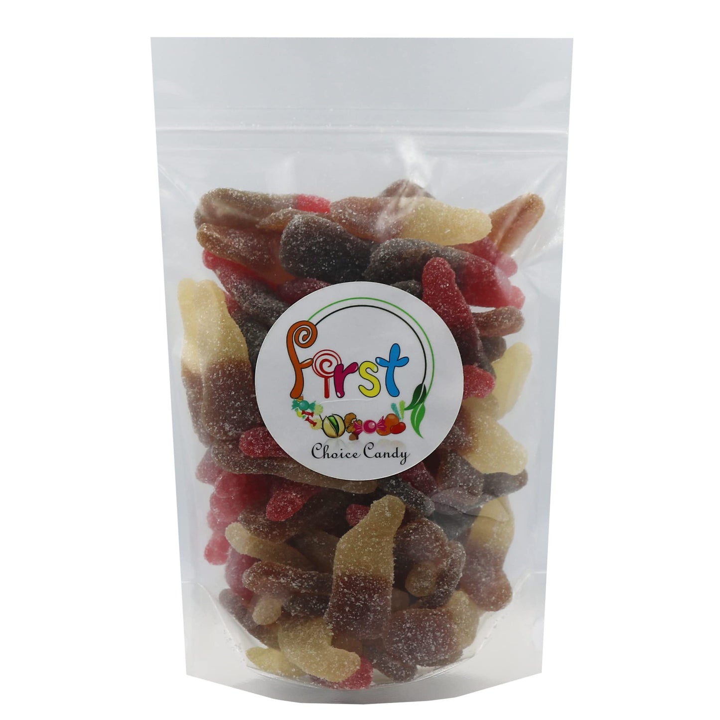 FirstChoiceCandy Gummy Cola Bottles (Sour Mix, 2 Pound (Pack of 1))