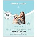 Uproot Clean Dryer Sheets Pet Hair Reducing (50 Pcs) Summer Wisteria Scent: The Ultimate Pet Hair Dryer Sheets for Homes With Animals - Reduces the