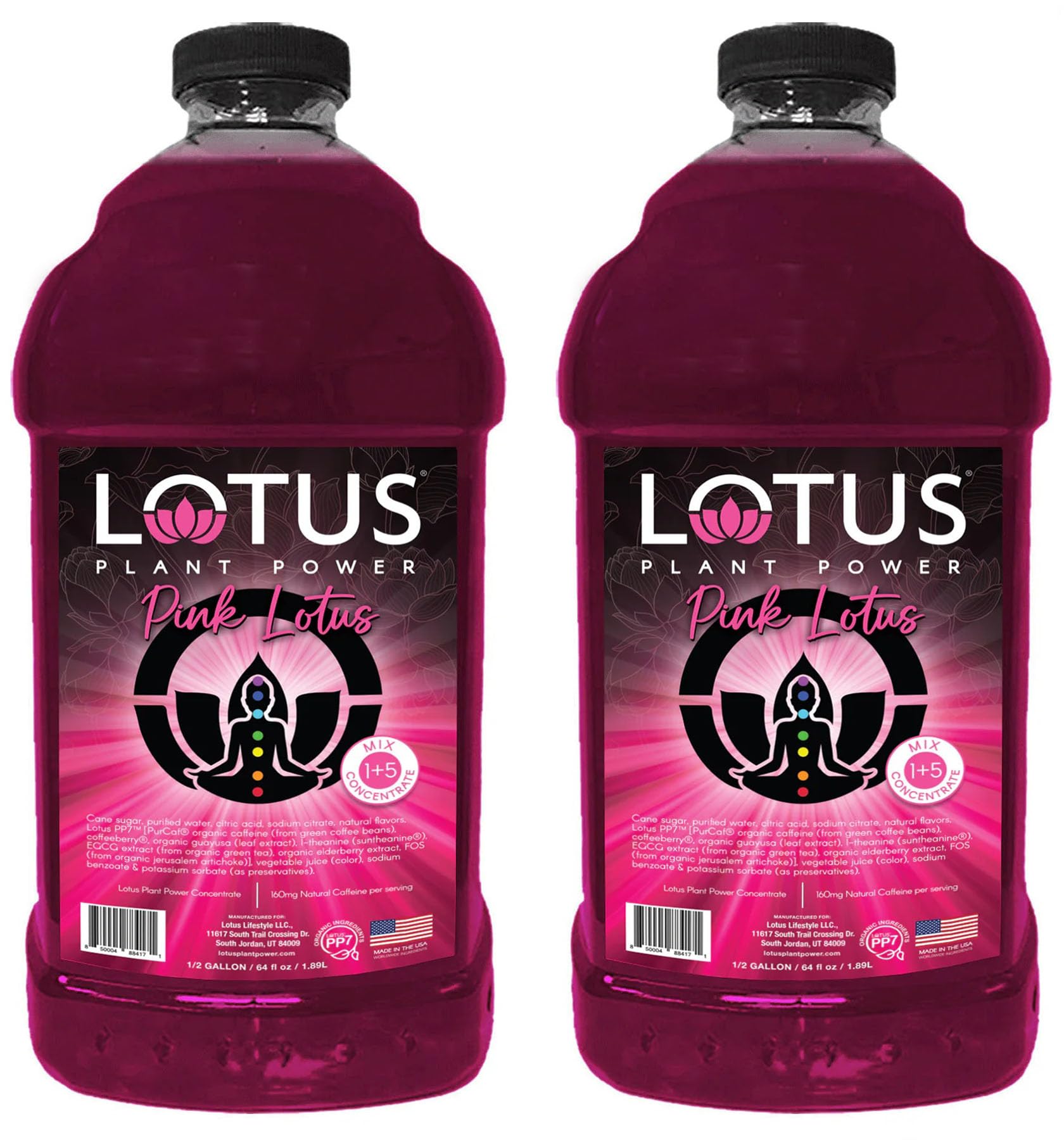 Lotus Energy Drink Concentrate 64 fl oz (Pink) Pack of 2
