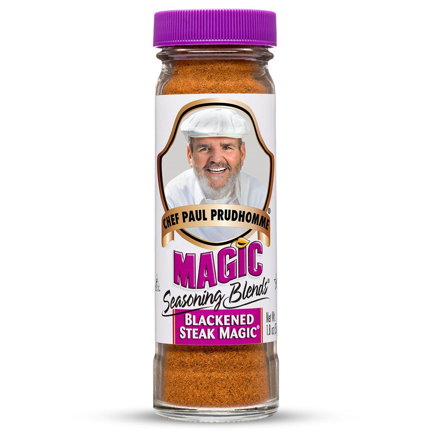 Chef Paul Magic Seasoning Blends Blackened Steak Magic | Bold Flavor for Steak & Beef | Gluten-Free Seasoning for Grilling, Roasting & BBQ | Spice