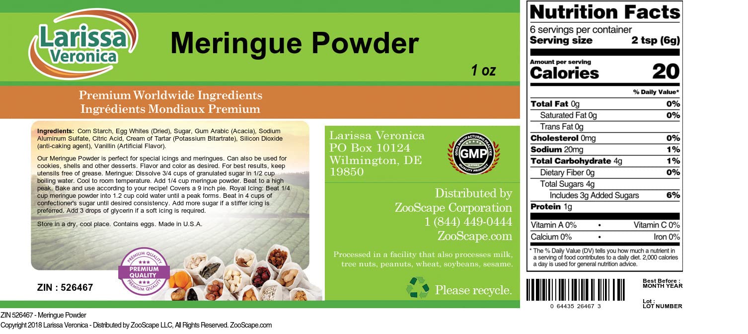 Meringue Powder (1 oz, ZIN: 526467)