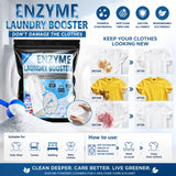 Bio Enzyme Laundry Booster Powder - Ultra-Concentrated Stain & Odor Remover for Whites & Colors | Oxygen Bleach Alternative | Non-Toxic, Biodegradable