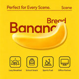 Asian Banana Bread Sticks - Soft & Sweet, Individually Wrapped, 6 Pcs per Bag, 13.4 oz, Perfect for Breakfast or Snack