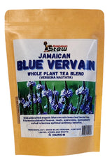 Blue Vervain Loose Leaf Tea - Organic Wildcrafted Caribbean Herbal Tea - Caffeine Free Single Ingredient Jamaican Herb - Rastaman Stew 4oz