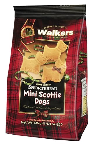 Walkers Mini Scottie Dog Shortbread Cookies 4.4 Oz
