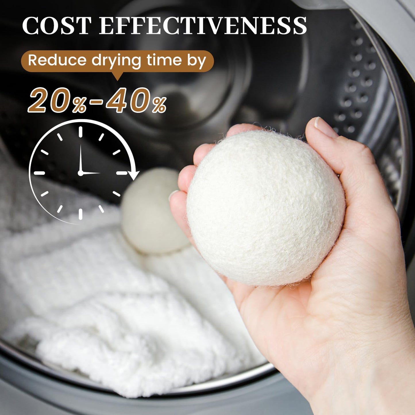 Wool Dryer Balls Handmade 3 Pack XL, Laundry Dryer Lint Balls, Reusable New Zealand Wool Natural Fabric Softener Essentials, Replace Dryer Sheets