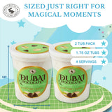 CHOCOLATE STORYBOOK Gourmet Flavored Cotton Candy - Unique Idea for Holidays, Birthdays, Gag Gifts, Party Favors (Dubai Chocolate, 1.75 oz, 2-Pack)