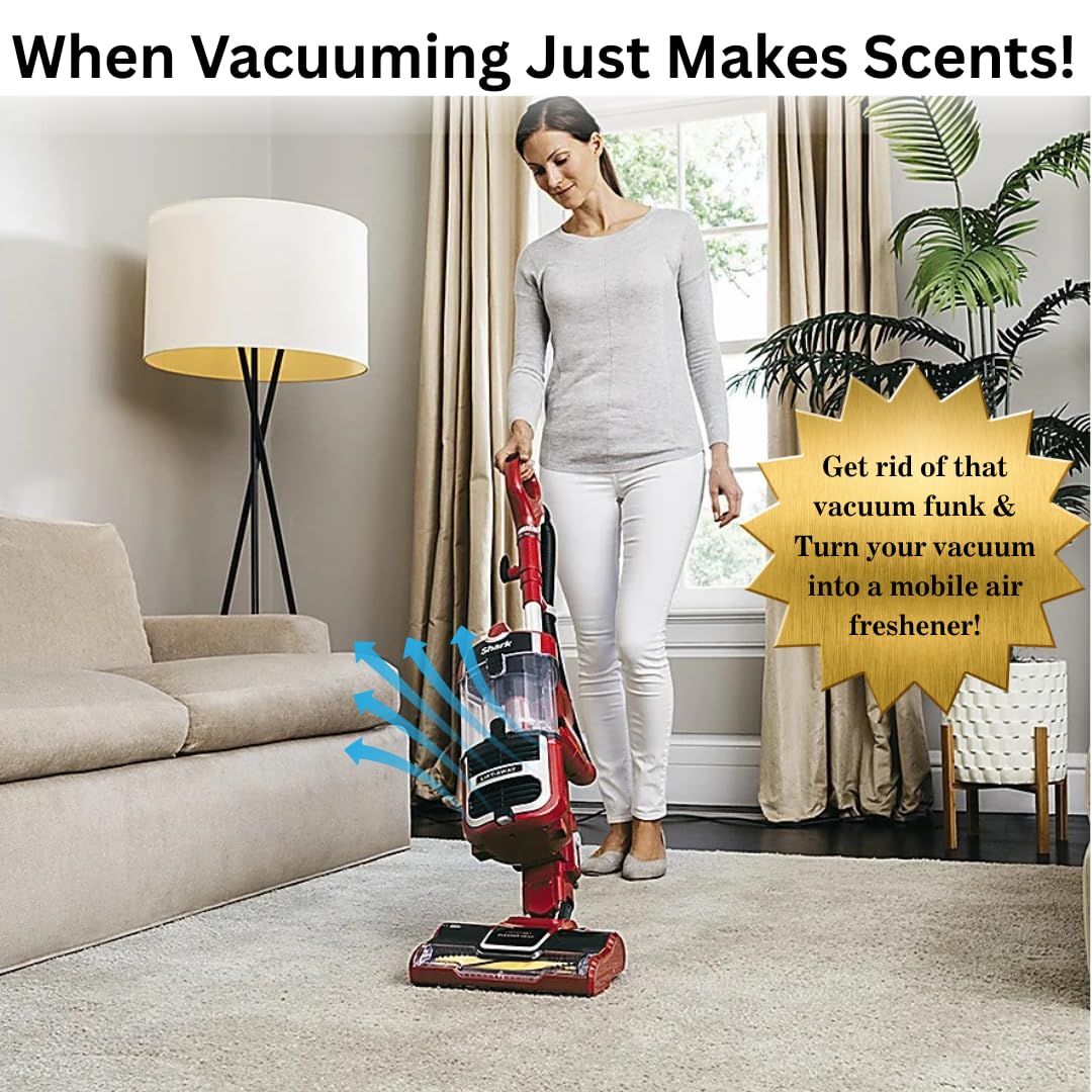 Vacuum Odor Eliminator Scent Pads - Vacuum Deodorizer & Air Freshener for Upright, Stick, Bagless & Robot Vacuums | Safe for Kids & Pets | Tropical