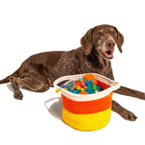 Midlee Candy Corn Rope Basket (Large)