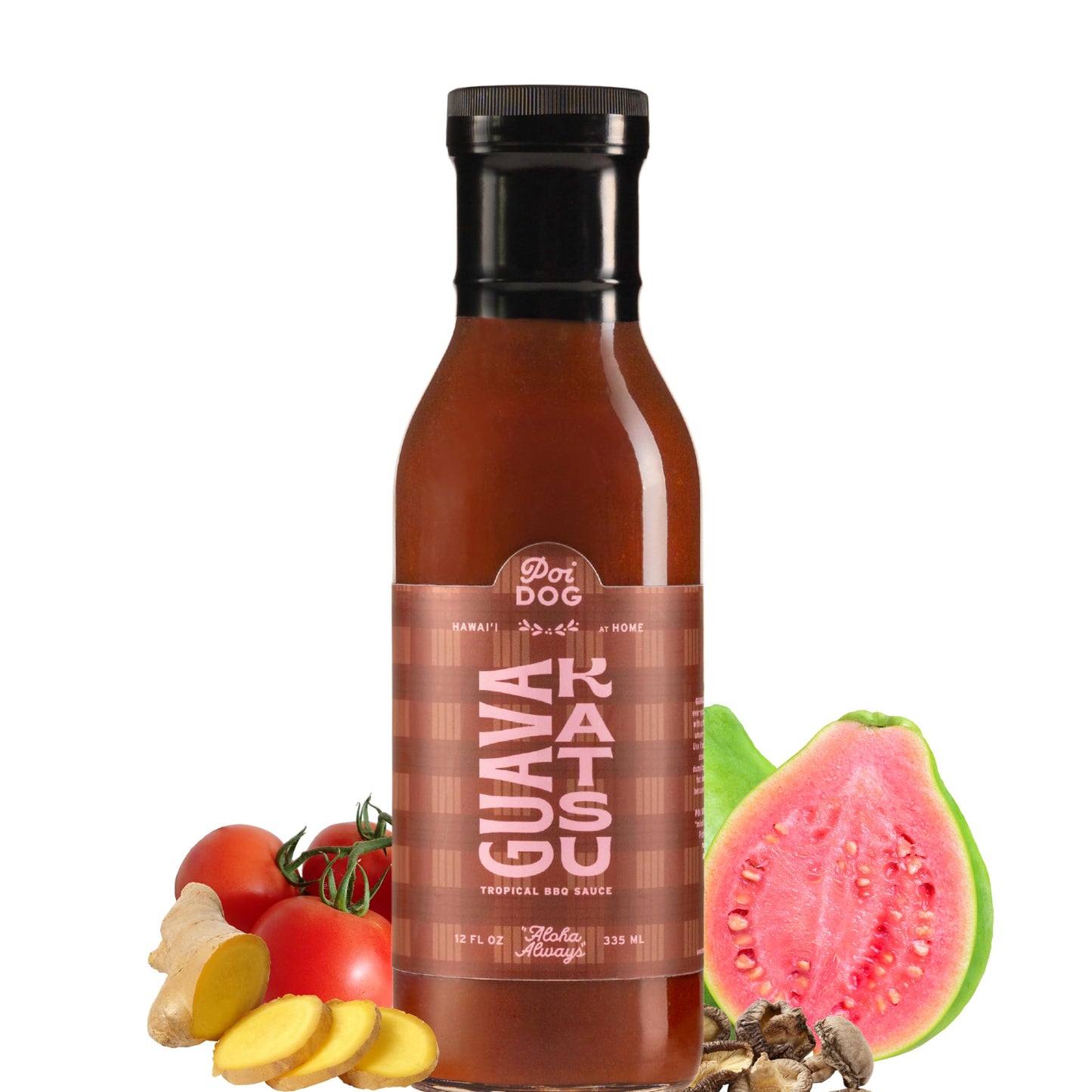 Poi Dog - Guava Katsu Sauce - Vegan & Gluten Free - 12oz Glass Bottle
