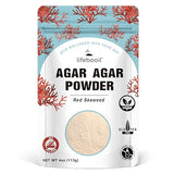 Agar Agar Powder, Vegan Unflavored Gelatin Substitute, Non-GMO, Gluten Free, No Additives and Preservatives, 4oz