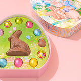 Easter Chocolate Gift Egg with Foiled Bunny & Chocolate Eggs - Decorative Easter Egg Gift Box, Gourmet Milk Chocolate Candy Assortment, Spring Easter