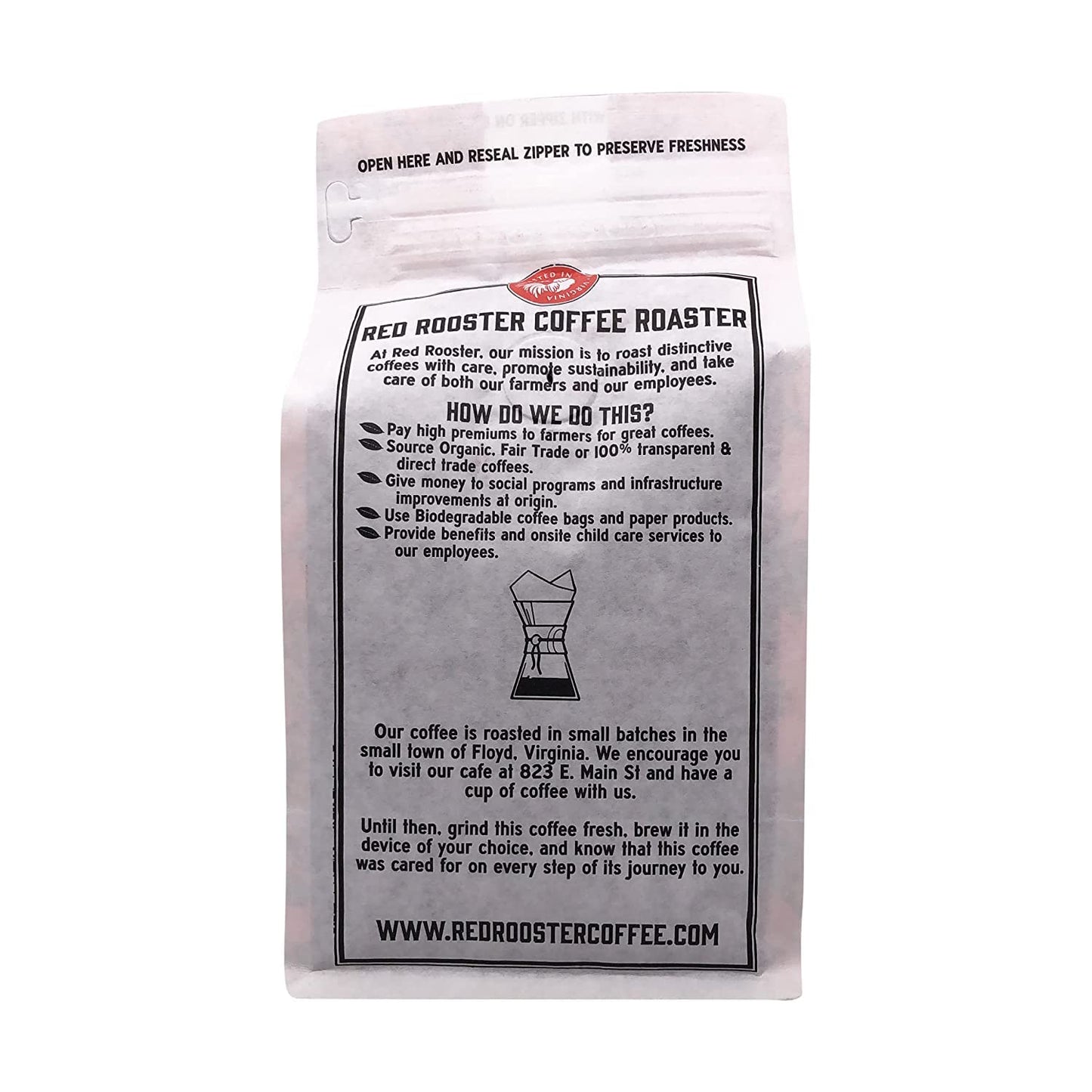 Red Rooster Coffee, Organic Night Owl Half-Caff Coffee - Medium Roast Whole Bean - Notes of Cocoa Nib & Baking Spice - 2LB- USDA Organic, Fair Trade