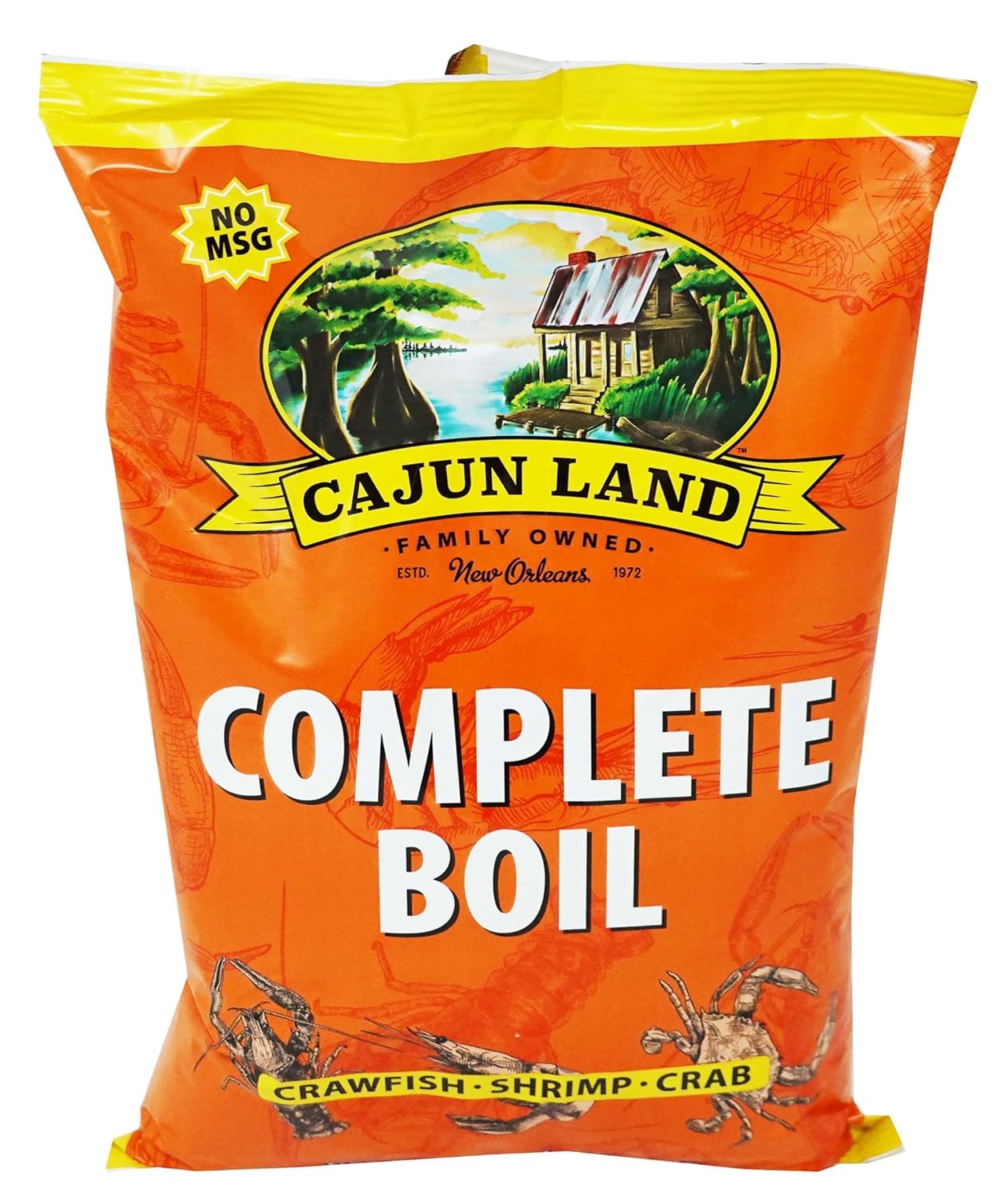 Cajun Land Crab Shrimp Crawfish Boil Complete 4 Lbs - SET OF 2
