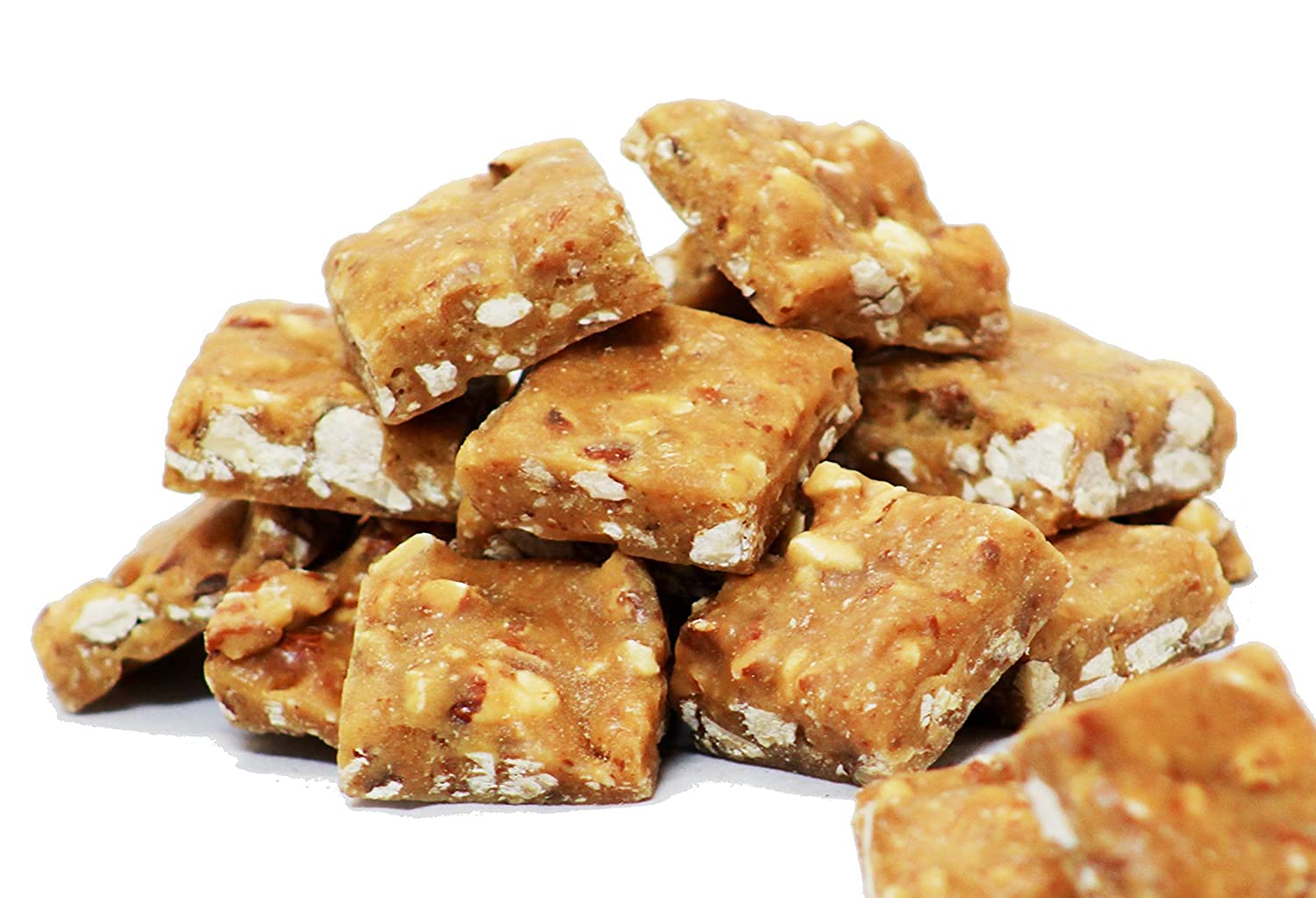Gourmet Almond Brittle by It's Delish, 6 LBS Bulk Box - Old Fashion Style Almond Brittle in Square Cut Pieces - Sweet & Crunchy Candy in Bulk Great