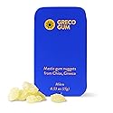 Greco Gum - Mastic Gum Nuggets - Large Pieces Hard Chewing Gum for Jawline Training, Digestive Support, Bloating Relief - Travel Size, Piney Flavor
