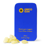 Greco Gum - Mastic Gum Nuggets - Large Pieces Hard Chewing Gum for Jawline Training, Digestive Support, Bloating Relief - Travel Size, Piney Flavor