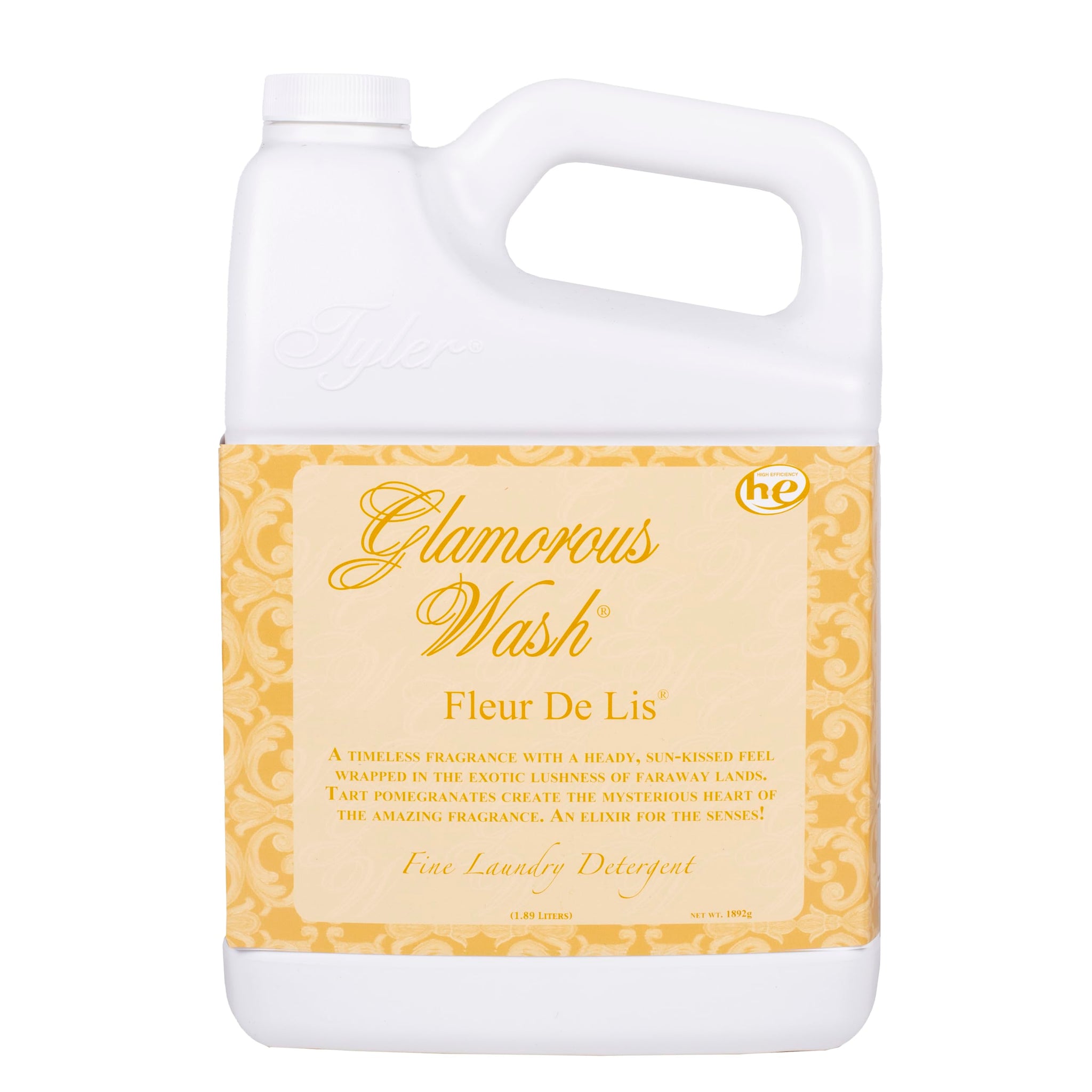 Elanze Designs Tyler Candle FLEUR DE LIS Glam Laundry Detergent and Scented Sachet 32 Ounce Bundle; set of 4