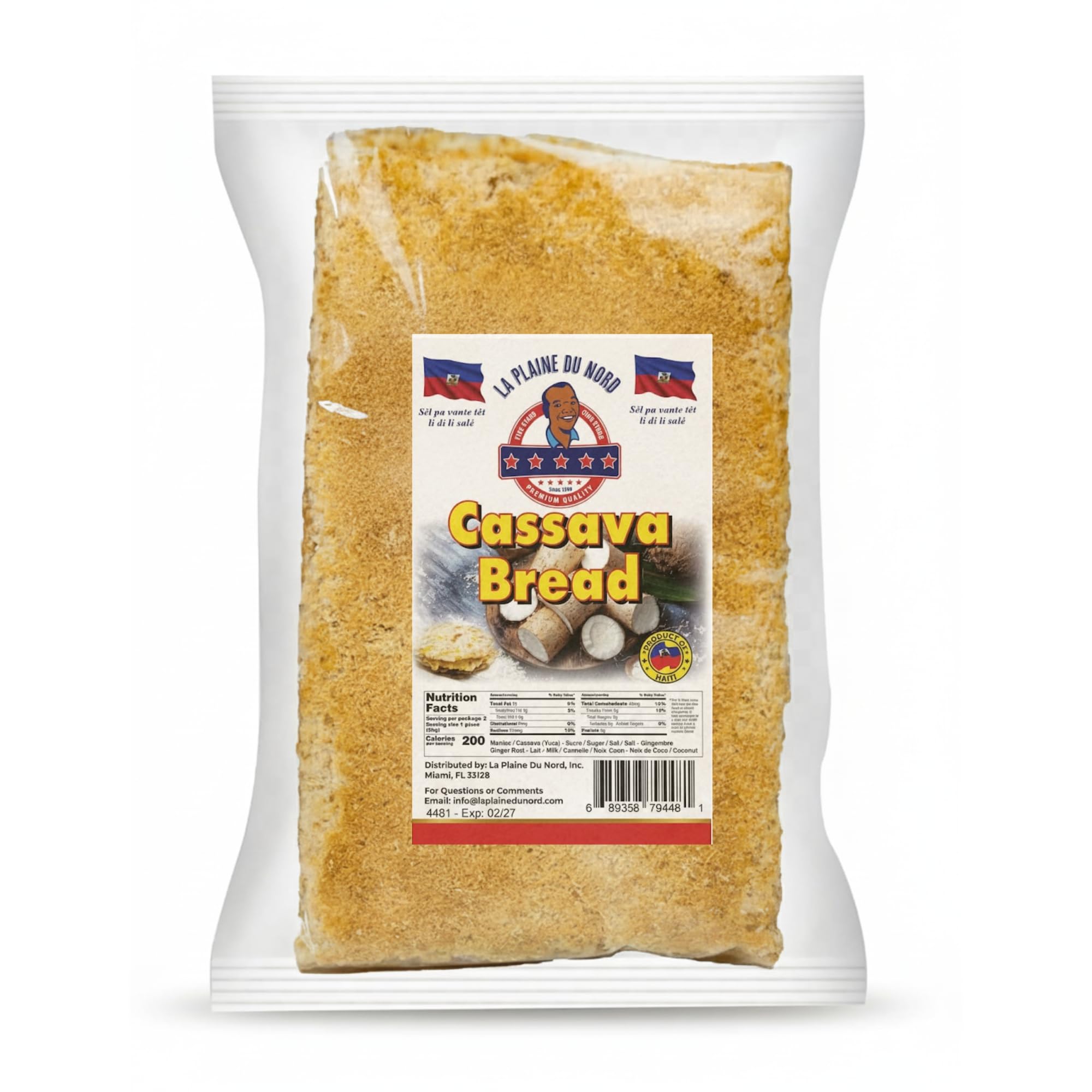 La PlaineDuNord Cassava Bread | Premium Quality with Caribbean Flavor | Traditional Haitian Manioc Bread | No Artificial Flavors | Natural Sources