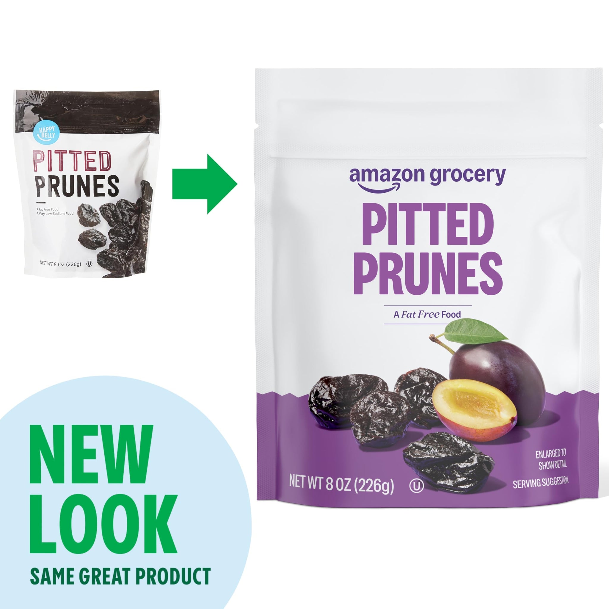 Amazon Grocery, Pitted Prunes, 8 Oz