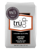 trücup Low Acid Coffee, Whole Bean Coffee French Roast 2 LB, Natural Water&Steam Process (60% Less Acid), Smooth Flavor, Stomach-Friendly Rich in
