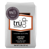 trücup Low Acid Coffee, Whole Bean Coffee French Roast 2 LB, Natural Water&Steam Process (60% Less Acid), Smooth Flavor, Stomach-Friendly Rich in