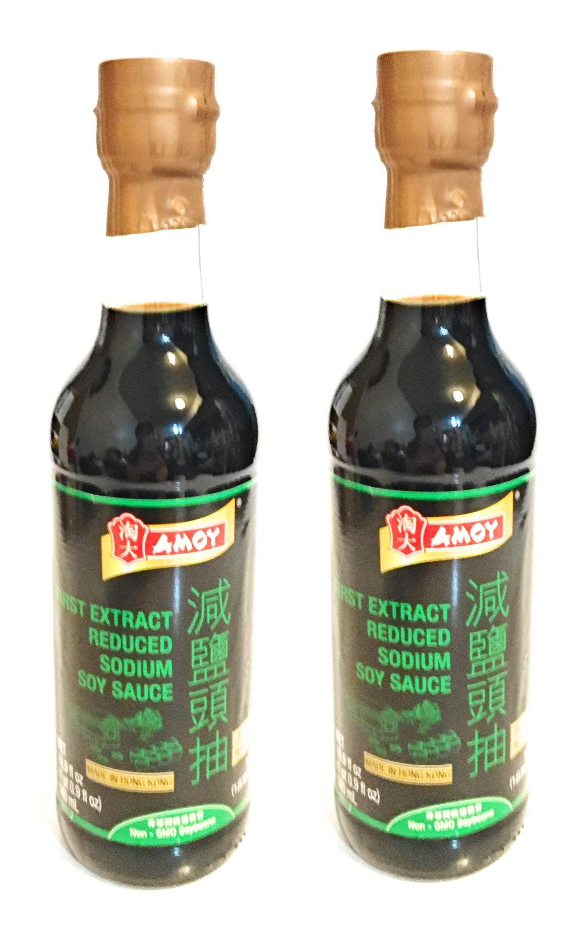 Amoy First Extract Reduced Sodium Soy Sauce 16.9 Fl Oz(2 Pack)